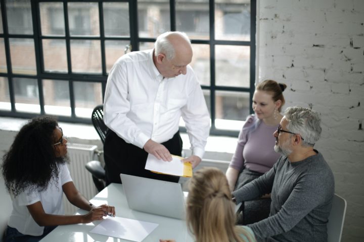 Group of people networking